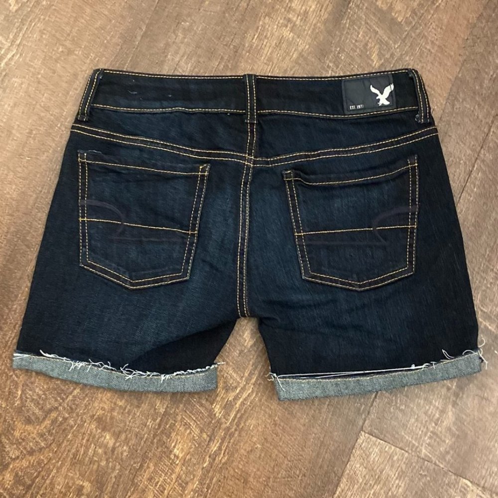 American Eagle Midi Shorts -Size 00 -Super Stretch - Picture 3 of 9